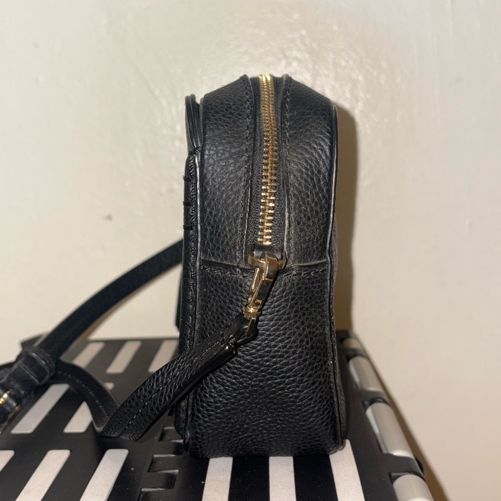 Kate Spade Black Pebbled Leather Camera Crossbody with Tassel - Picture 7 of 13